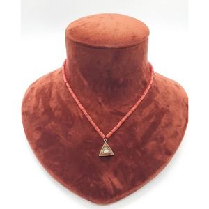 Kundan Polk Coral Charm necklace